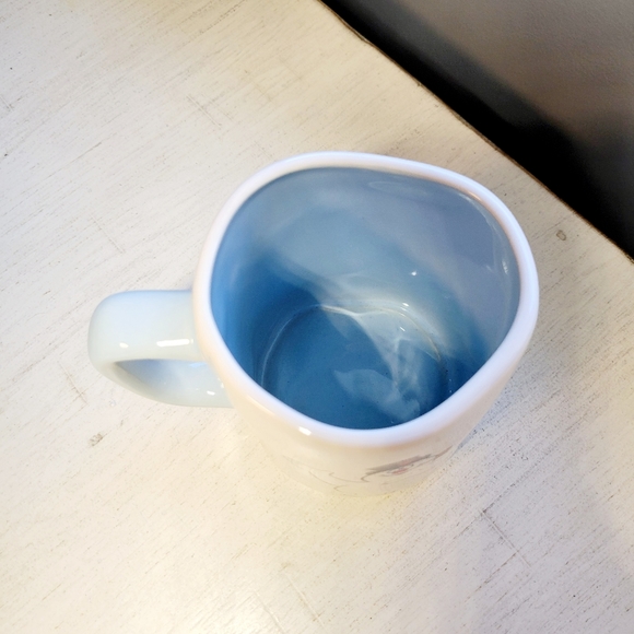 Rae Dunn HAPPY JOLLY FUN Frosty the Snowman Mug 2 sided - Picture 4 of 4